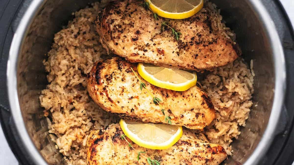 Instant Pot Chicken Breast and Rice