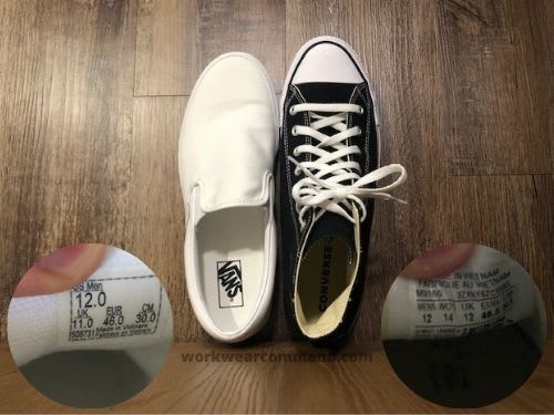 Vans Sizing Guide w/ Photos [Do Vans Fit Big or Small?] – Work Wear Command