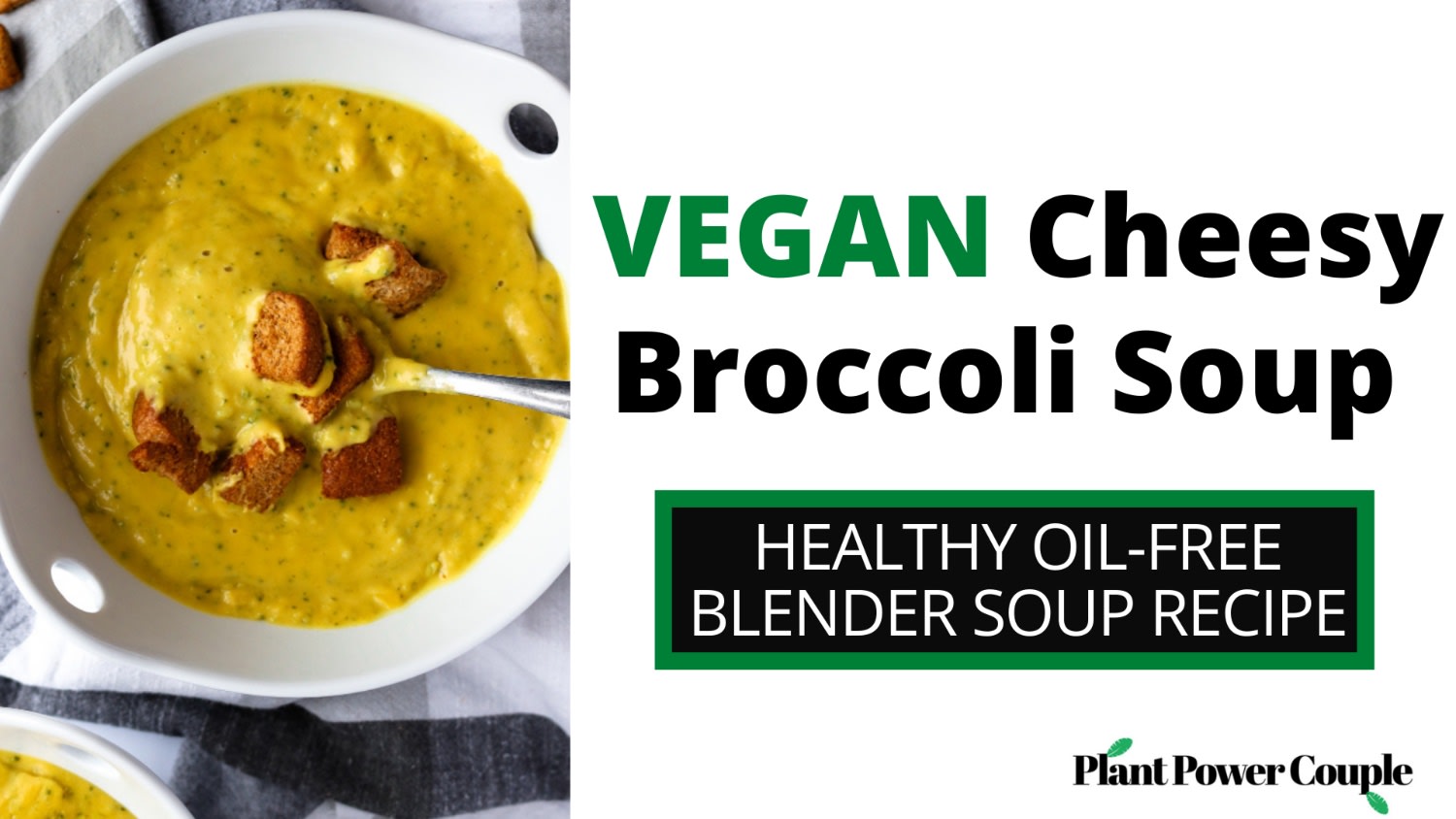 6-Minute Vegan Broccoli & Cheese Blender Soup (Froothie Recipe)