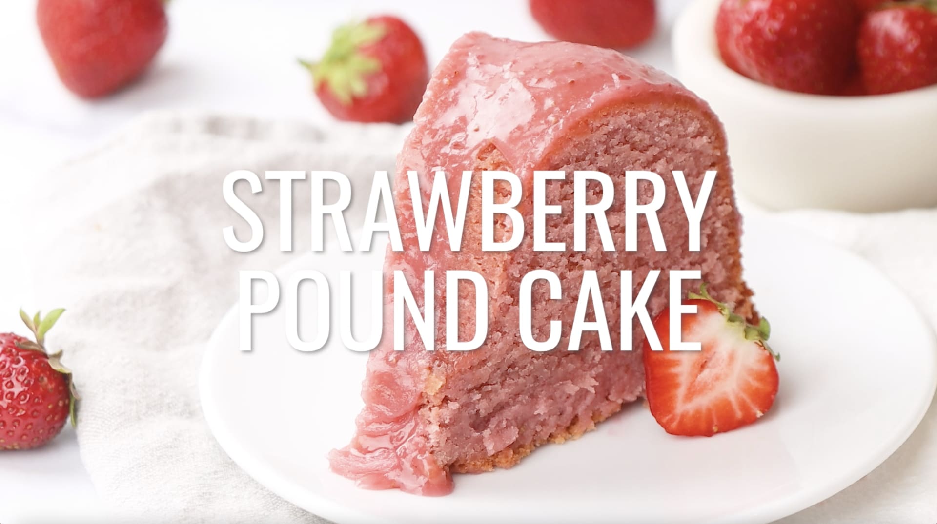 Mini Pound Cakes with Strawberry Glaze - Kitchen Divas