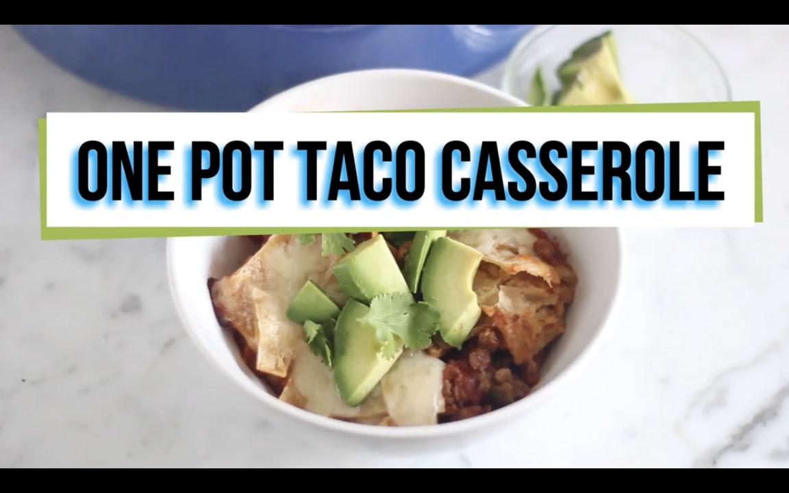 One Pot Taco Casserole Living Well Kitchen