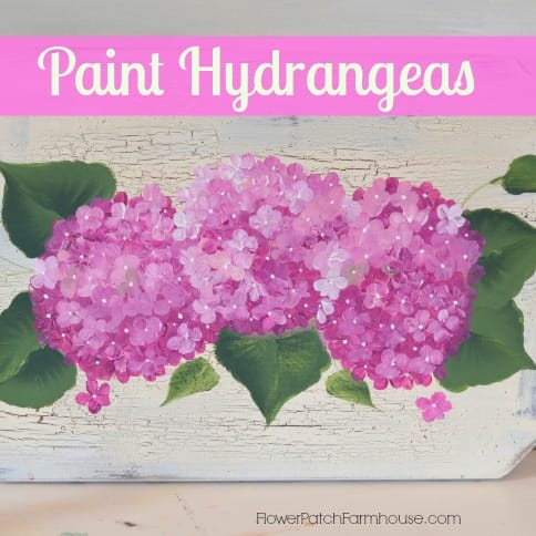 How To Paint Hydrangeas With A Filbert Brush