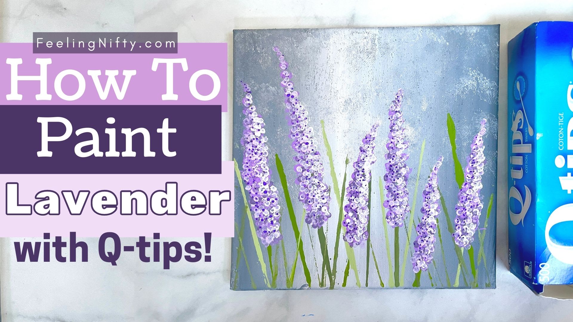 How To Paint Lavender: Easy Flower Painting Tutorial for Beginners
