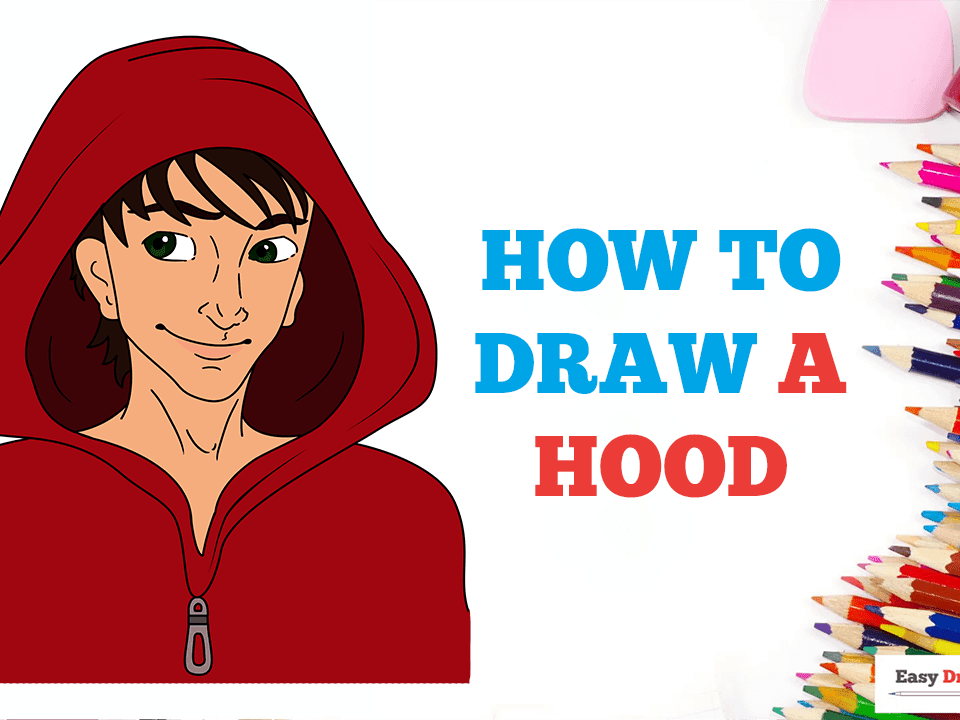 How to draw a sales hood on a person