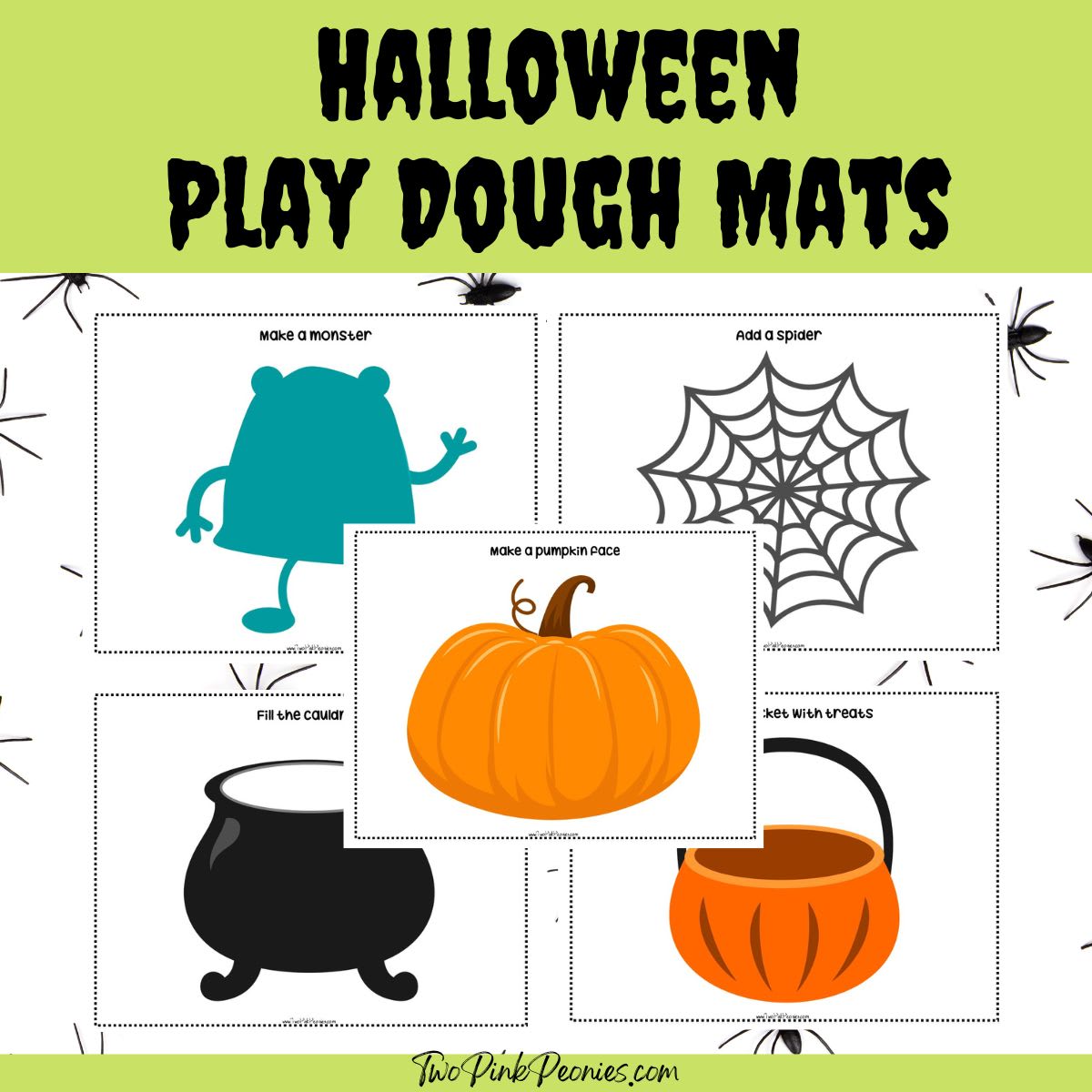 6 Halloween Playdough Mats for Kids - The Aloha Hut