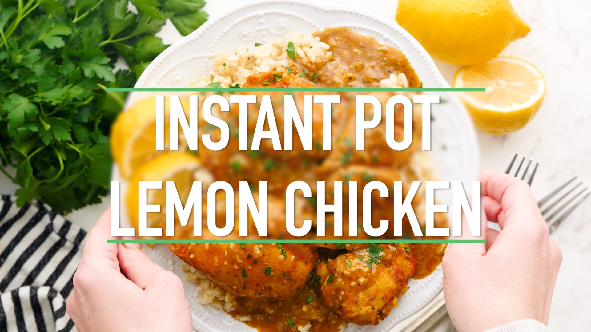 Instant Pot lemon chicken
