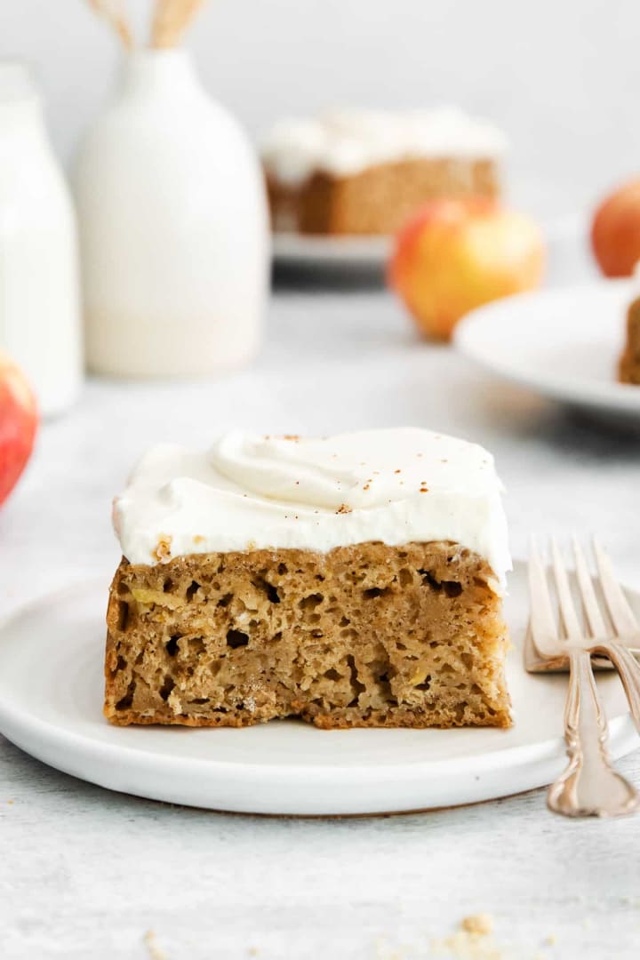 Apple Spice Cake with Maple Glaze - Cook With Manali