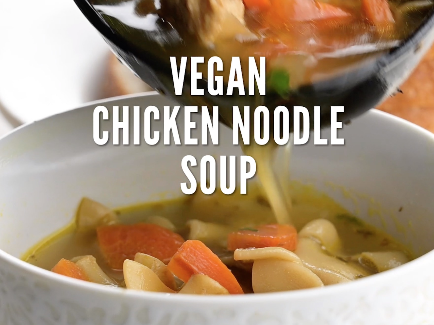 Vegan Chicken Noodle Soup - Cooking For Peanuts