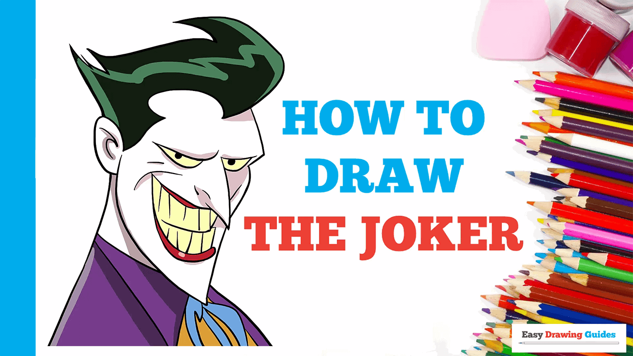 How To Draw The Joker Really Easy Drawing Tutorial