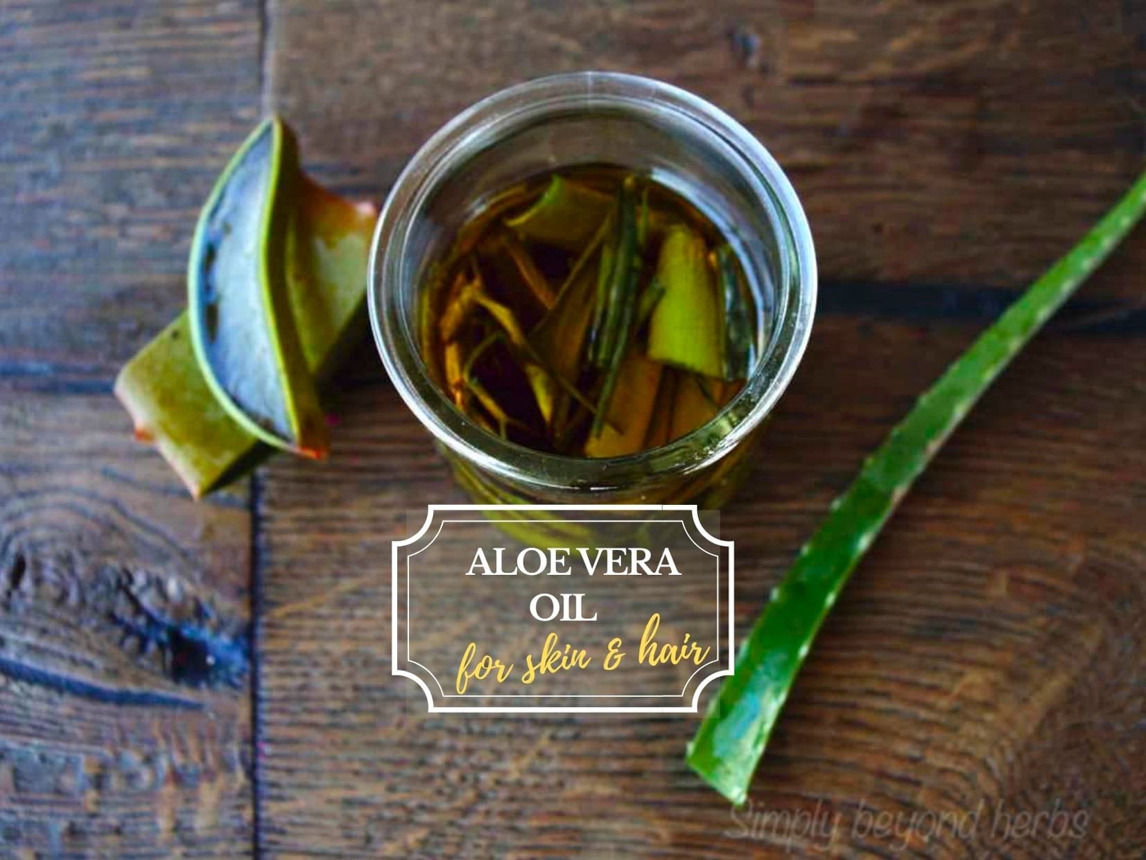 How to make Aloe vera oil (3 ways) - SimplyBeyondHerbs