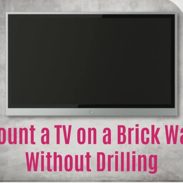 5 Ways To Mount A Tv On Brick Wall Without Drilling - Can You Mount Tv Wall Without Drilling