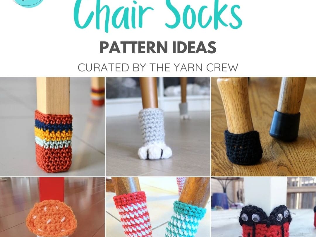Crochet Cat Paw Chair Socks Free Pattern