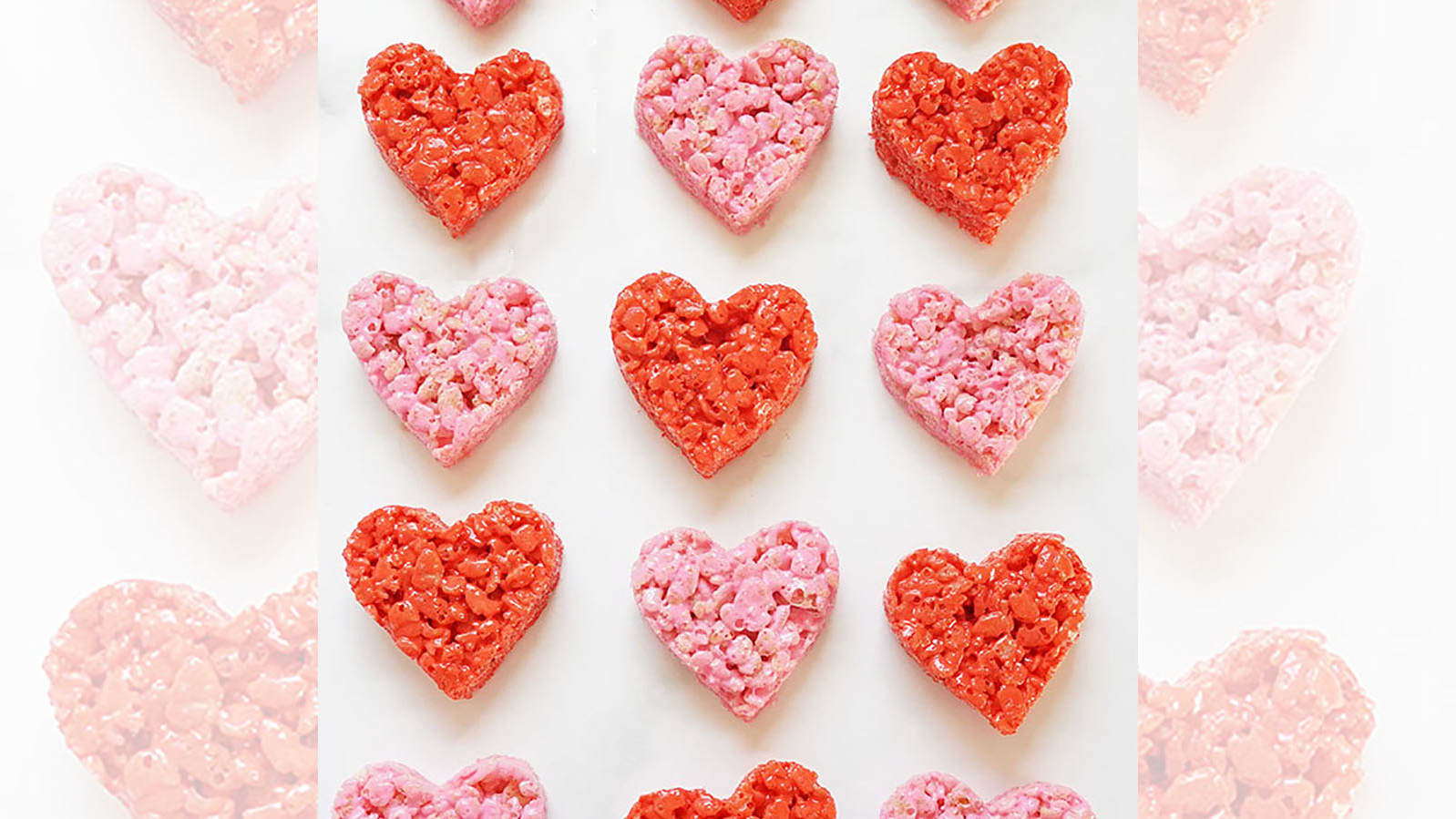 Valentine Rice Krispie Treats Hearts - Fantabulosity