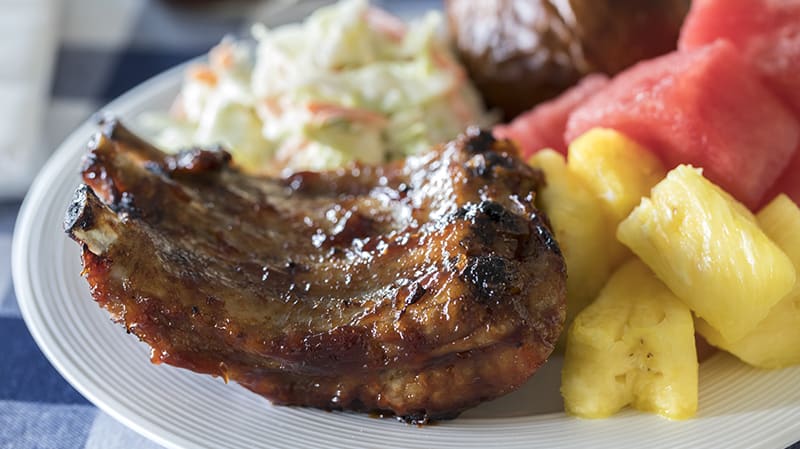 pressure cooking ribs before grilling