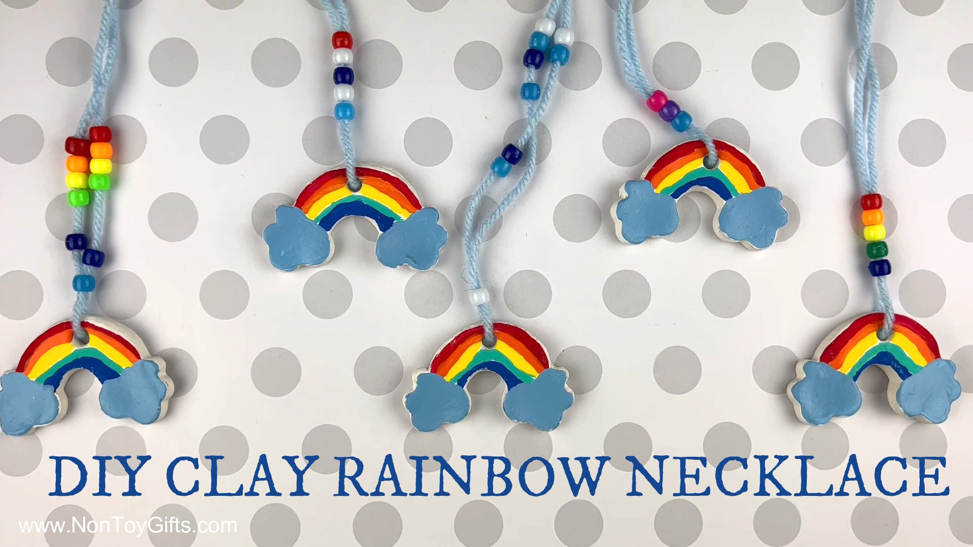Diy rainbow necklace top