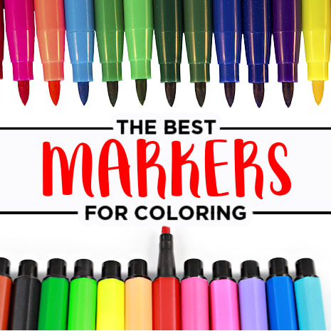 Best Markers For Coloring - Made with HAPPY