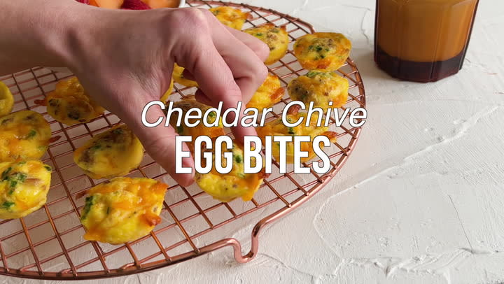 High Protein Mini Egg Bites Recipe - feasty travels