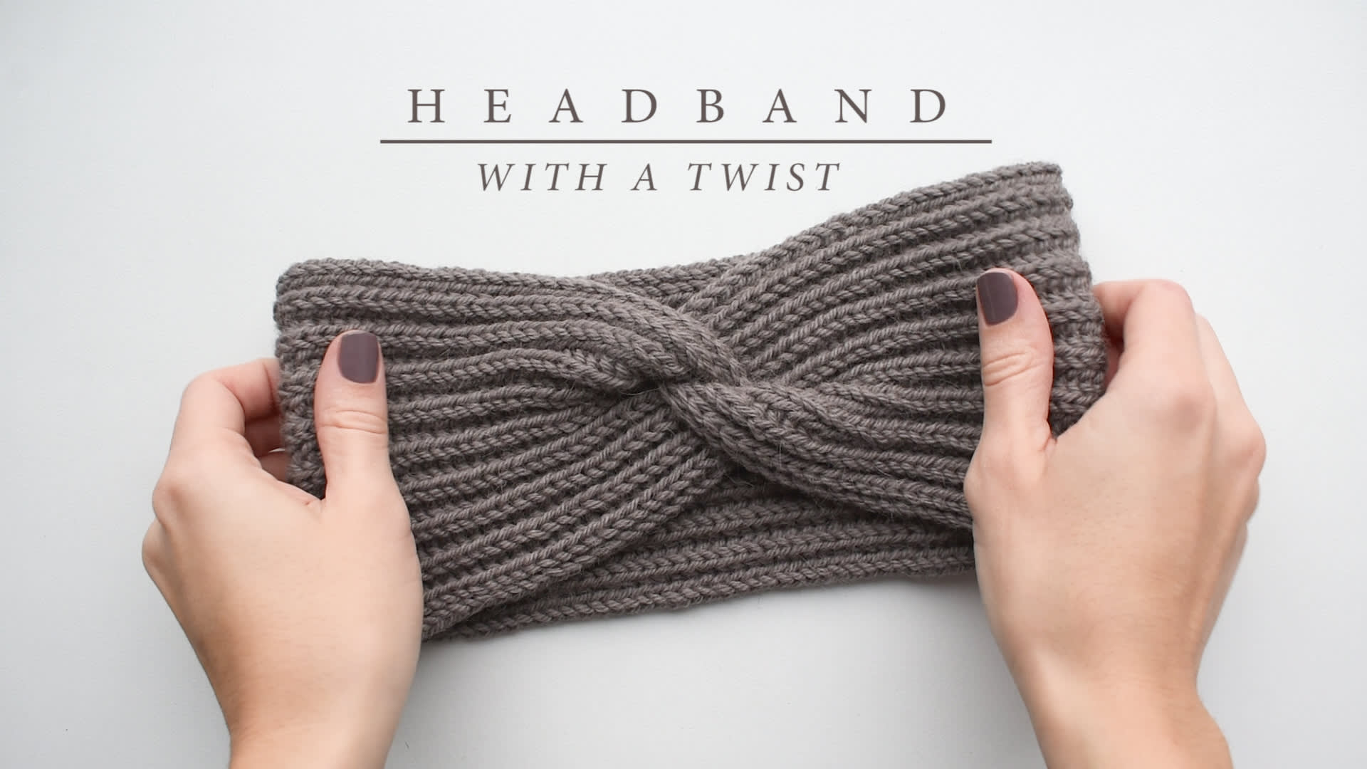 How to knit a headband with a twist | Knitting tutorial
