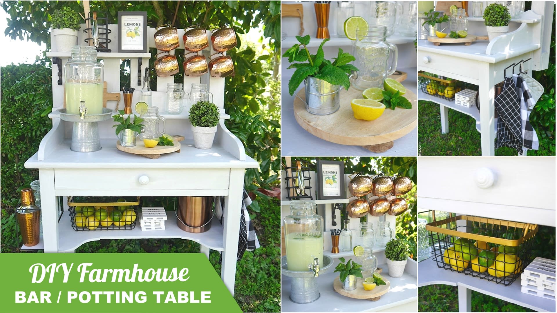 DIY Outdoor Drink Station for Backyard Entertaining • Ugly Duckling House