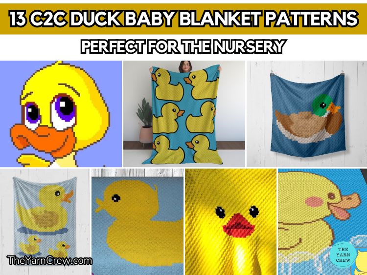 13 C2C Duck Baby Blanket Patterns Perfect For The Nursery