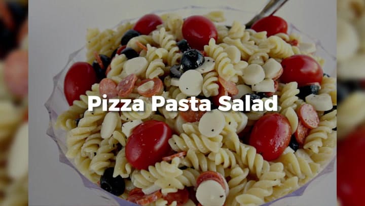 Pizza Pasta Salad - Keeping On Point