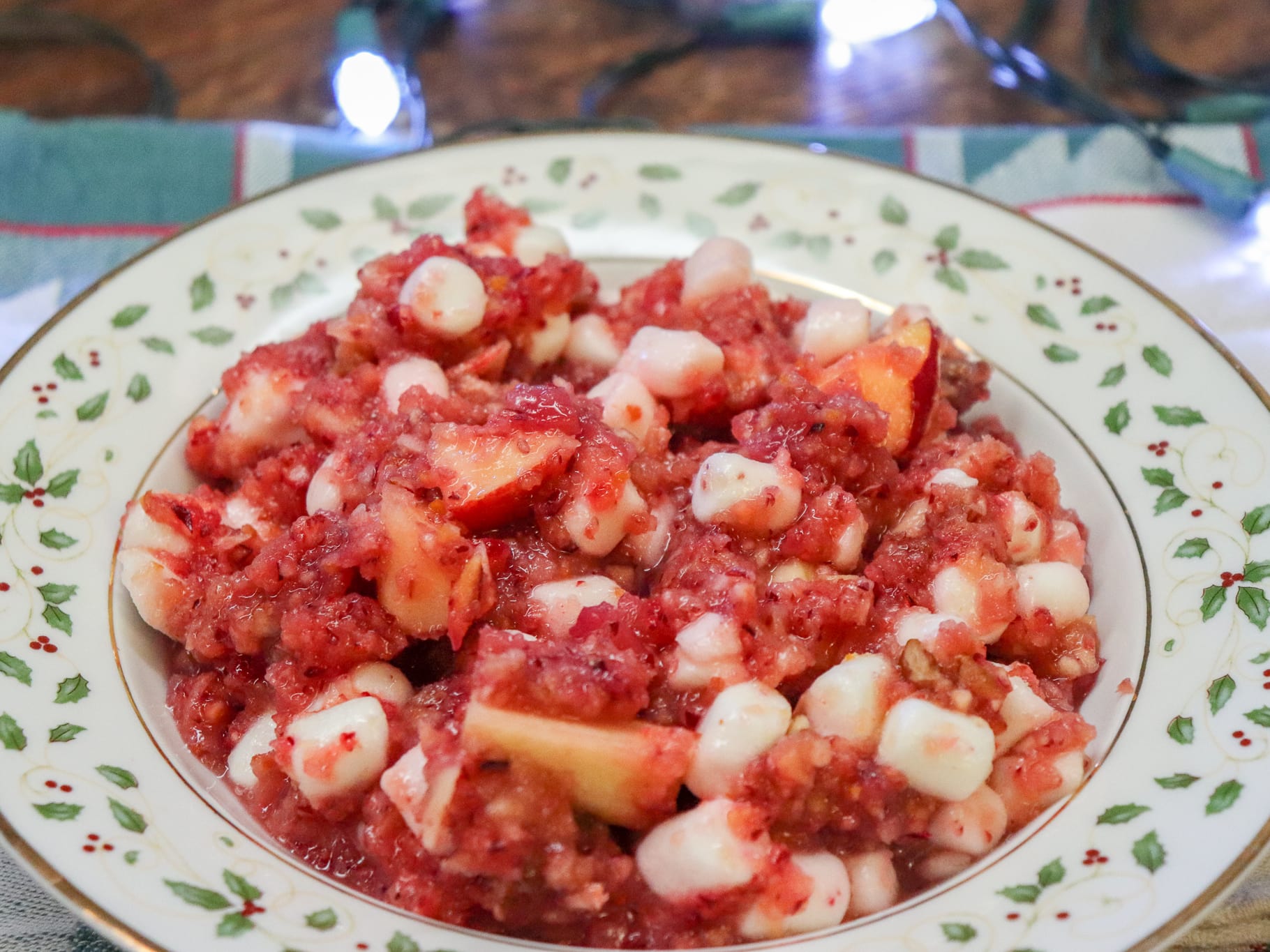 Cranberry Jello Salad - Dinner at the Zoo