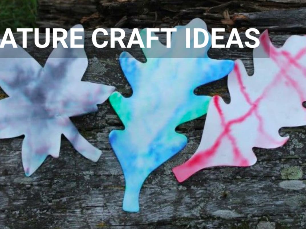Kids Nature Hunt: Homemade Name Art Craft - we know stuff