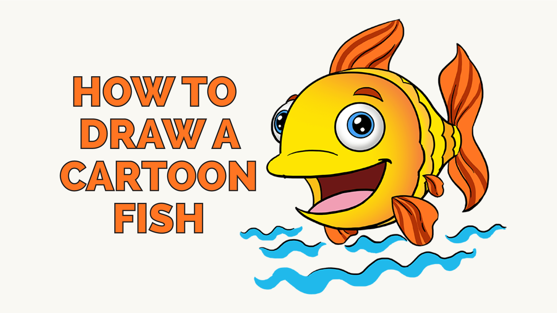 How to Draw a Cartoon Fish in a Few Easy Steps | Easy Drawing Guides