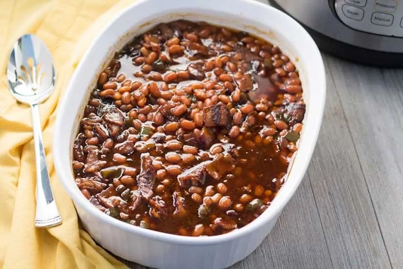 Instant pot baked beans maple syrup 2025