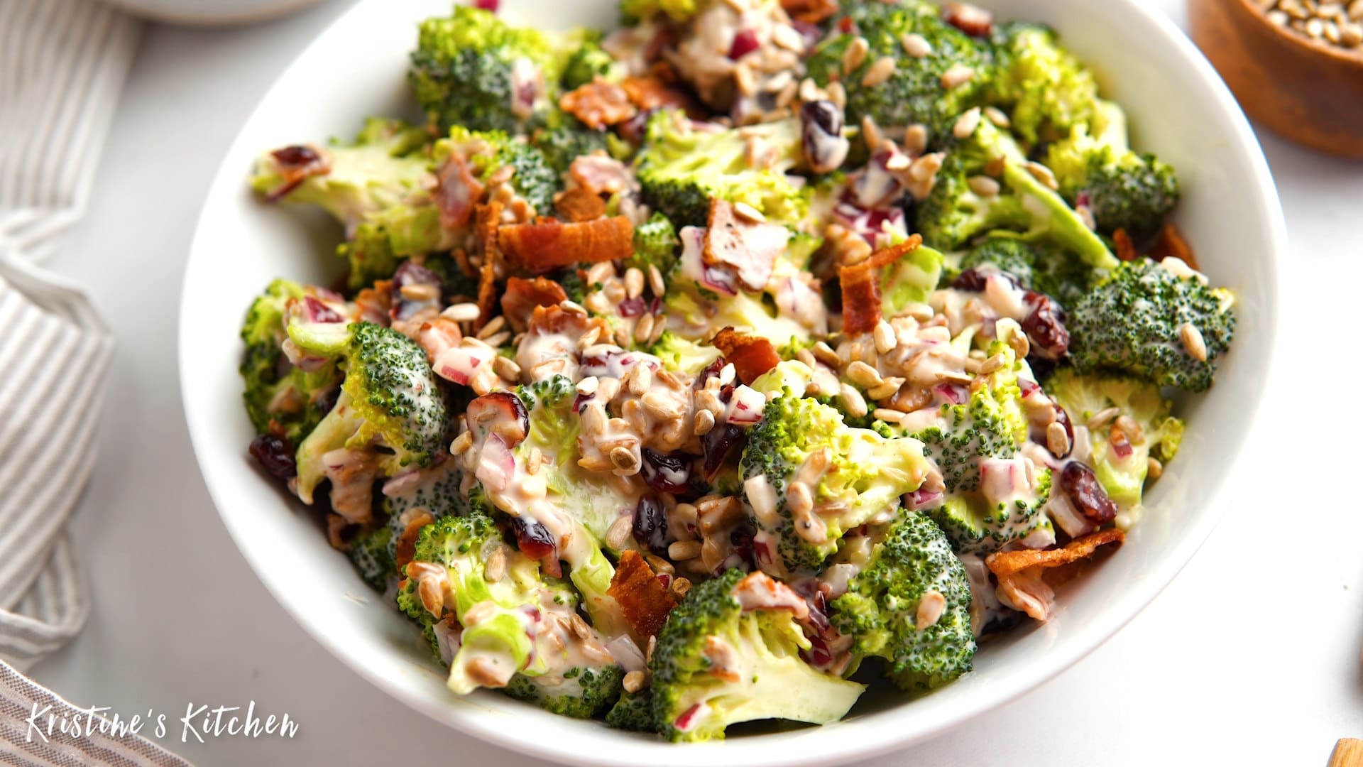 Mason Jar Broccoli Salads with Kale and Apple - Kristine's Kitchen