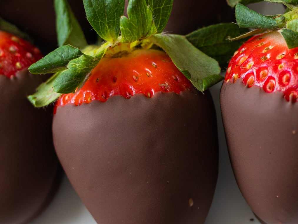 Chocolate Covered Strawberries (Dairy-Free, Vegan, Paleo) • One