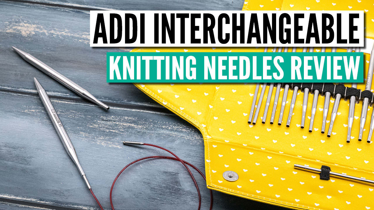 Addi Knitting Needle Click Basic Interchangeable Circular System White-Bronze Finish Exclusive Blue
