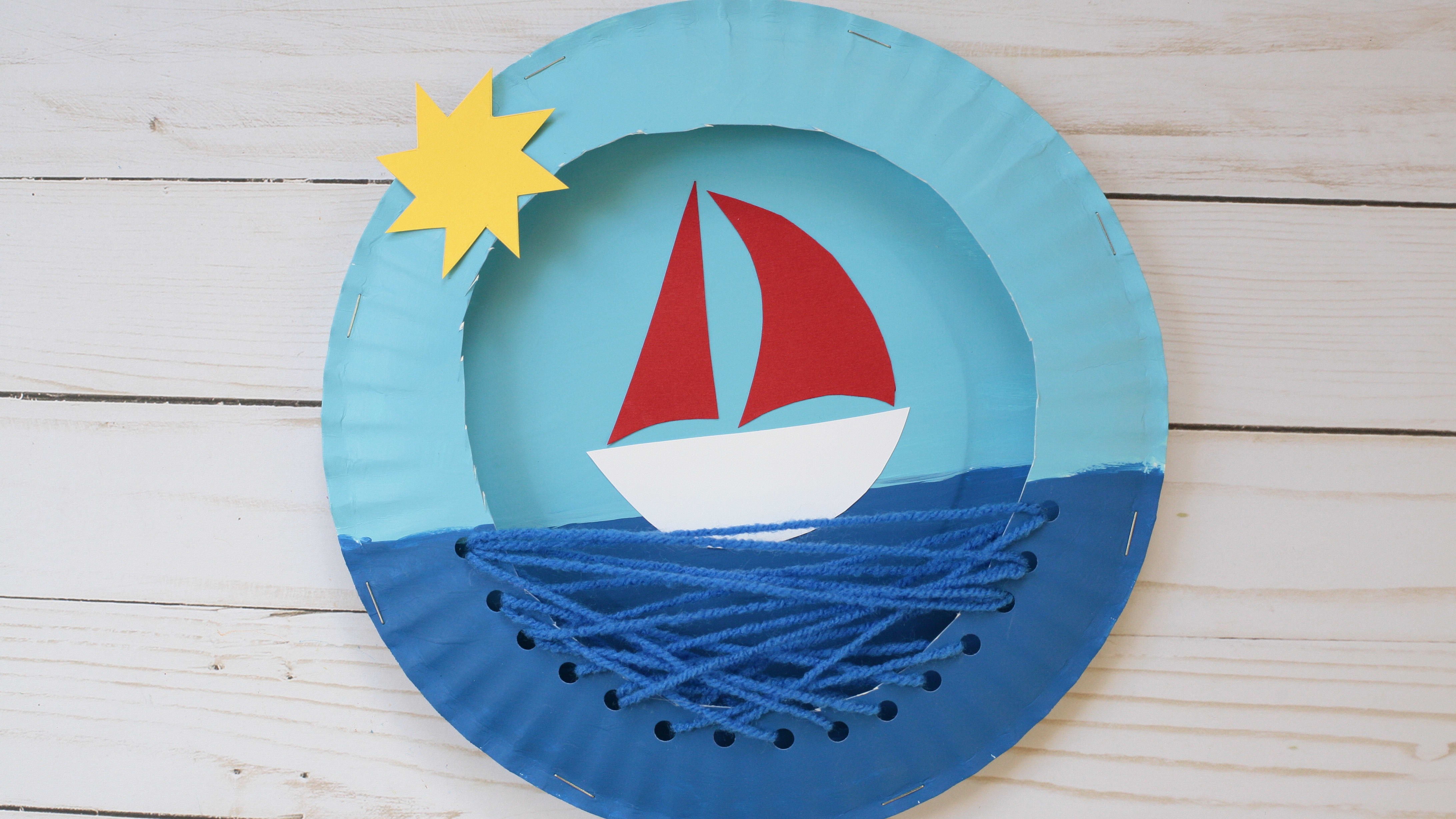 Paper plate boat