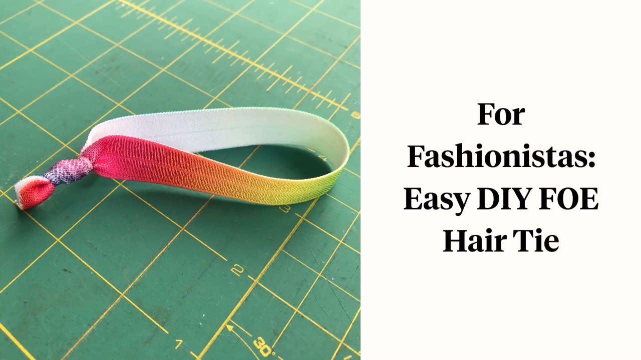 Fold Over Elastic 3 Different Ways  Hair ties diy, Elastic hair ties diy,  Baby girl hair accessories