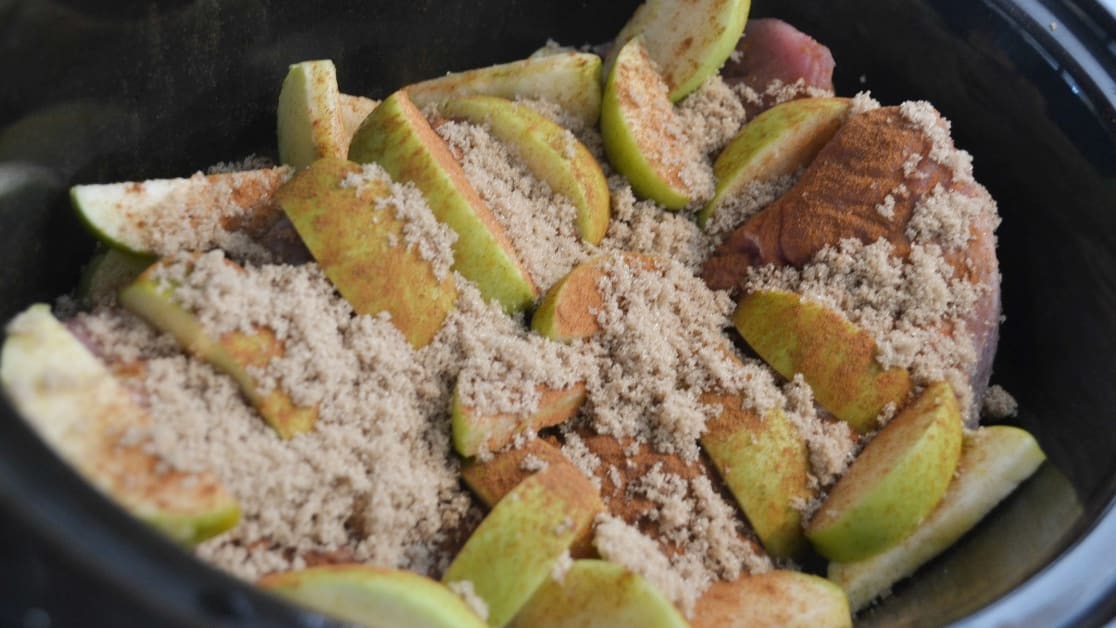 Slow cooker pork online roast with apples
