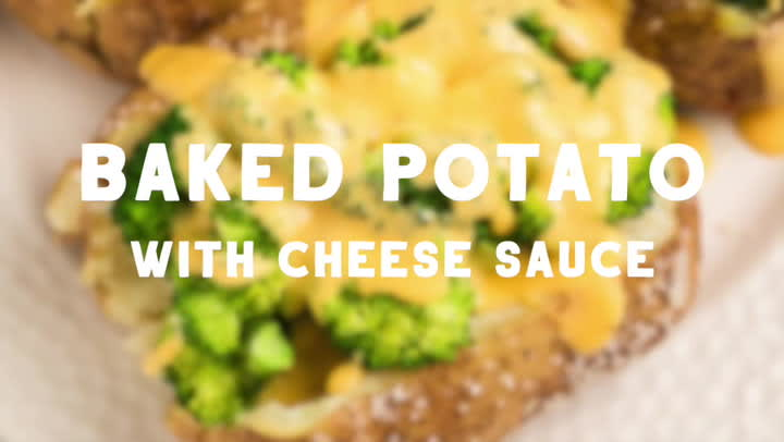 BEST BAKED POTATOES WITH BROCCOLI & CHEESE SAUCE - Butter with a Side of  Bread
