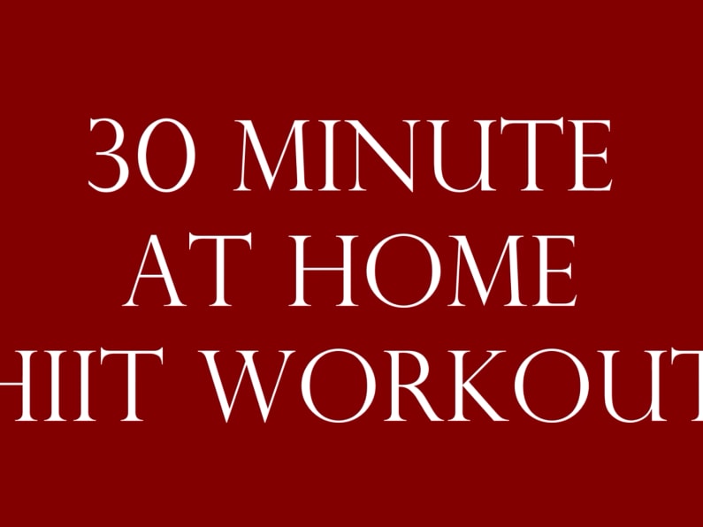 At home 30 store minute hiit workout