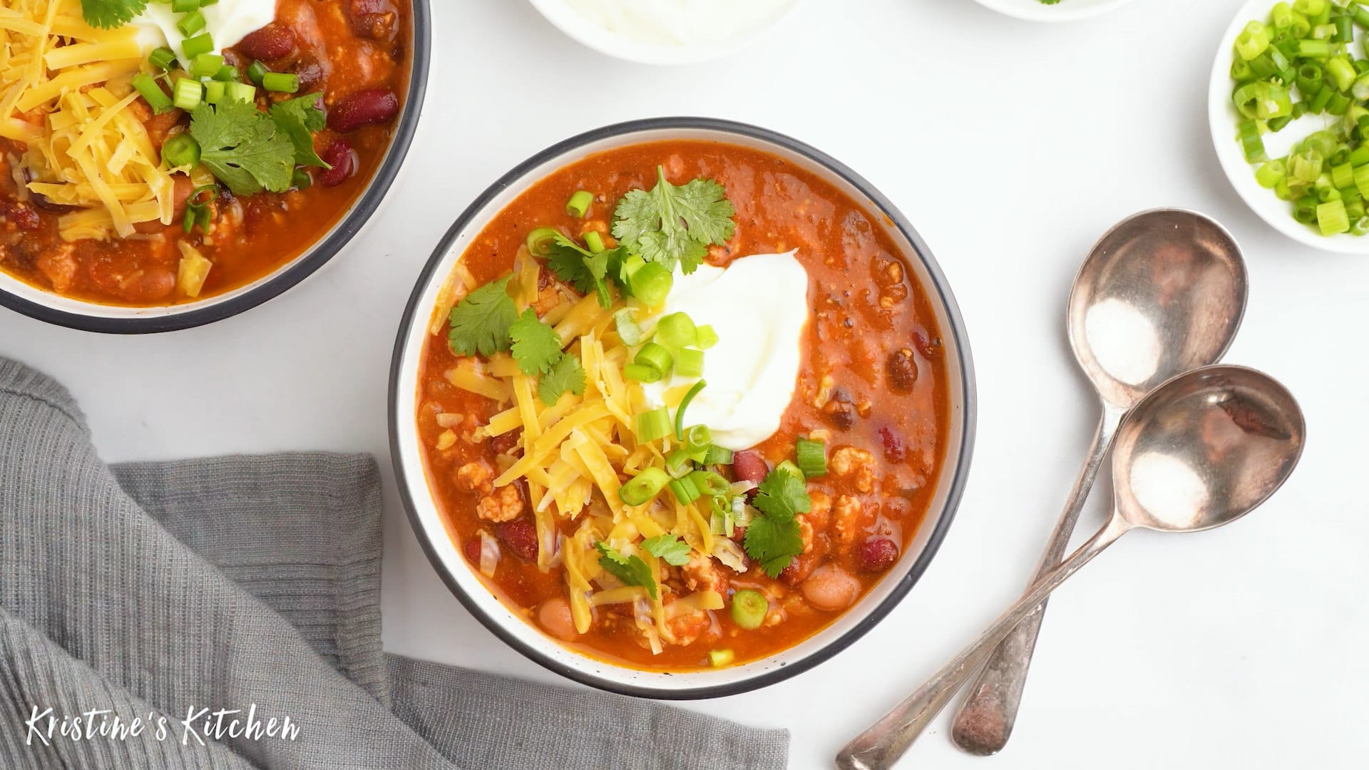 Easy Slow Cooker Chicken Taco Soup (No Chopping) + Video - Kristine's  Kitchen