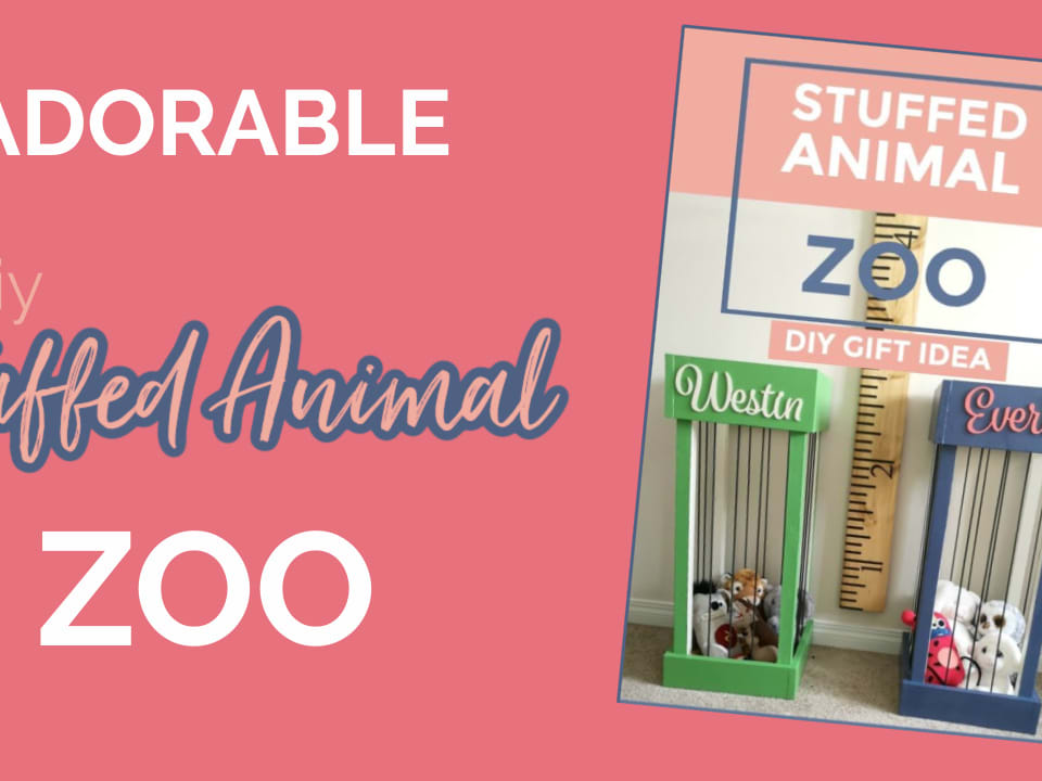Adorable DIY Stuffed Animal Zoo Gift Idea - Interior Frugalista