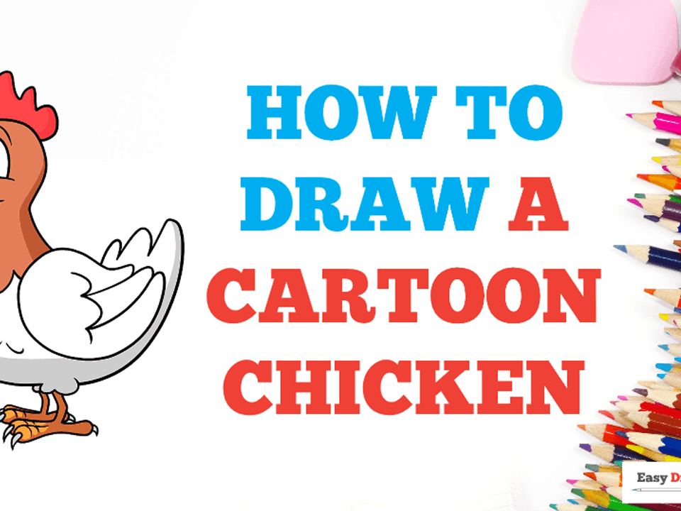 How to Draw a Chicken - Really Easy Drawing Tutorial