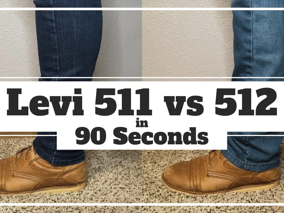 Levis 511 vs 512 Jeans Compared (What's the Difference?) – Work Wear Command