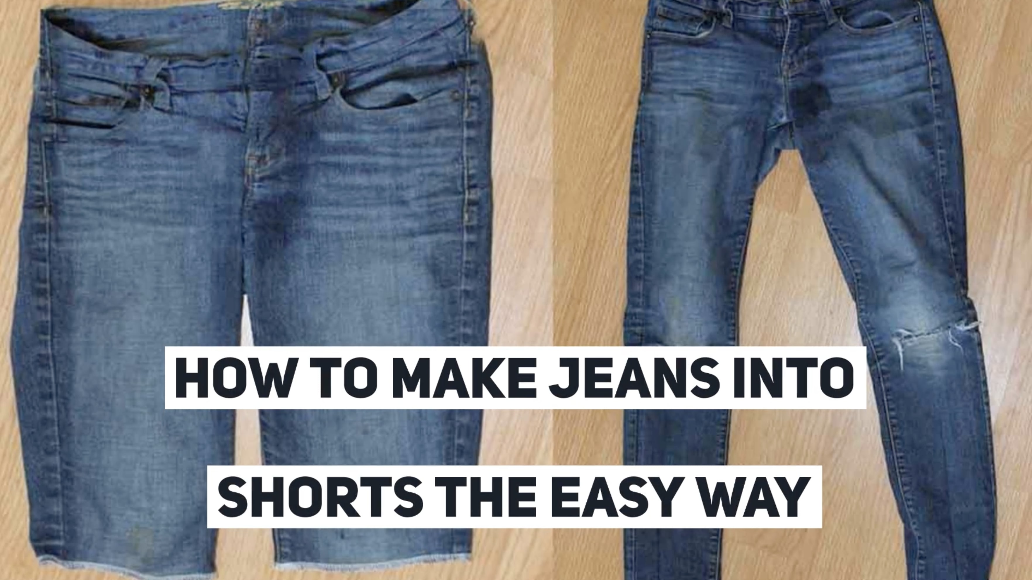 How to make jeans  Sewing tutorial 