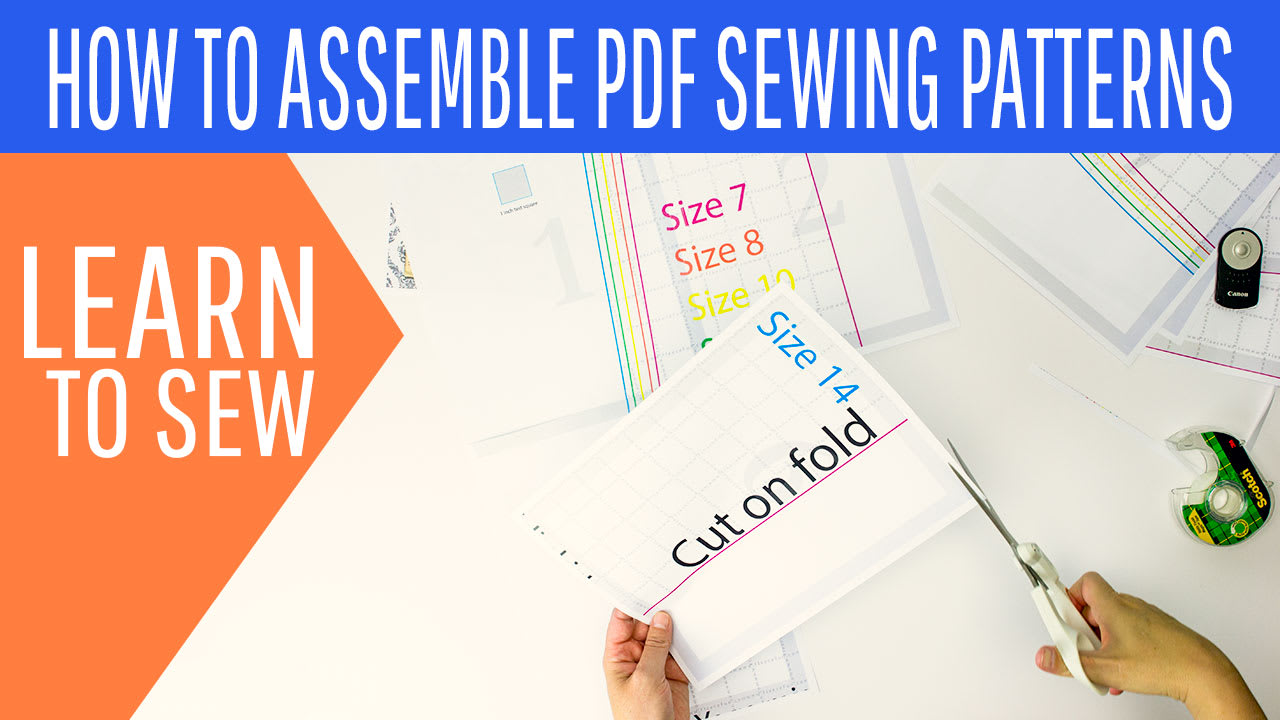 Pattern Assembly for Sewing Patterns PDF (Beginner Guide) ♥ Fleece Fun