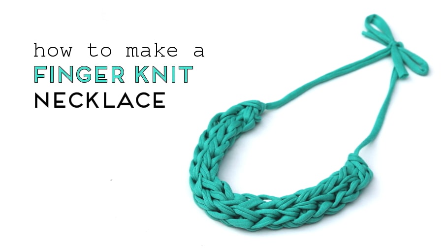 Knitted necklace outlet