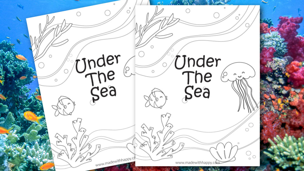 Under the Sea Coloring Pad, 9 in. x 12 in. by Horizon Group USA