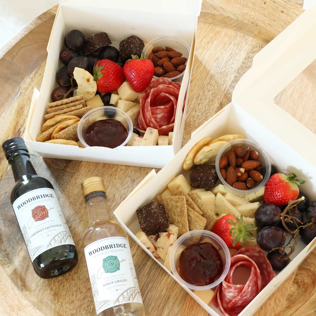 Easy Individual Charcuterie Boxes