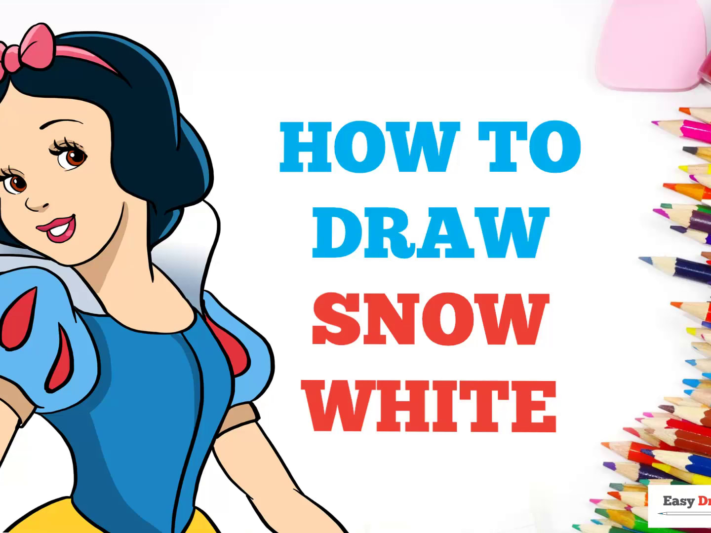 How to make Snow White princess with Play-Doh / step by step tutorial. 
