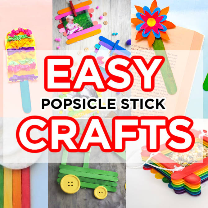 Ten Fun Craft Ideas using Popsicle Craft Sticks