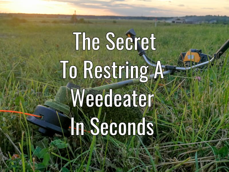 Restringing a weed eater discount