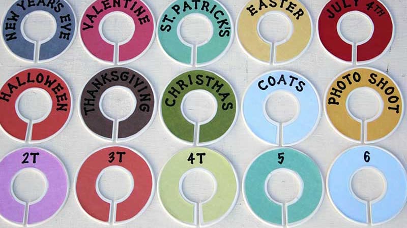 Diy closet dividers outlet for baby clothes templates